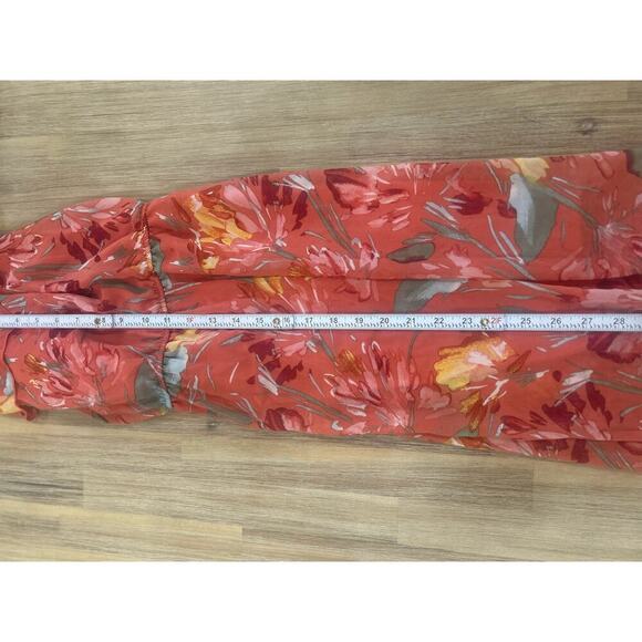 As U Wish Tiered Dress Size Medium - Pink Floral - Picture 7 of 8